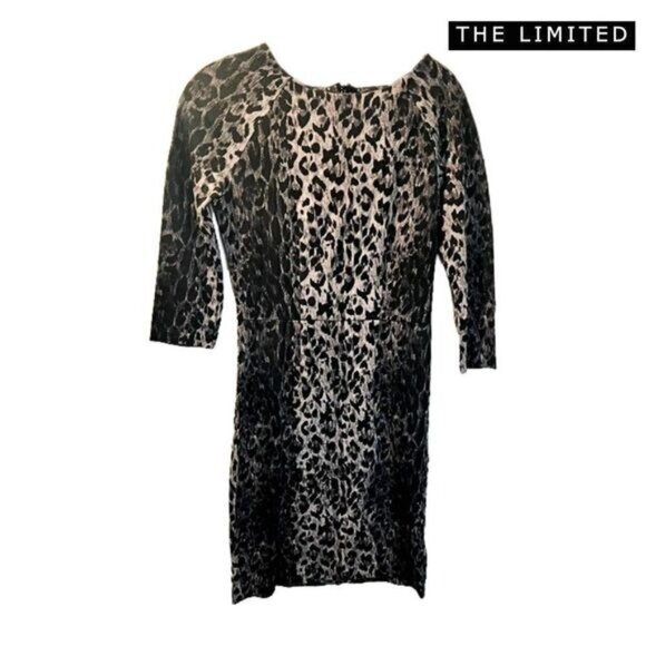 THE LIMITED Womens 3/4‎ Sleeves Animal Print Bodycon Dress - Picture 1 of 6